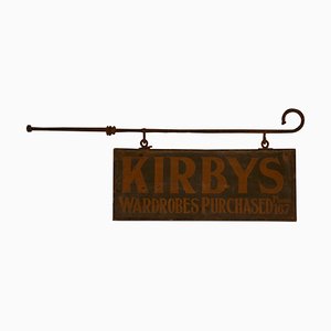 Hängendes Edwardianisches Kirbys Ladenschild, 1910er