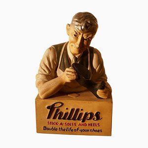 Cobblers Shop Advertising Display Model from Phillips, 1920s