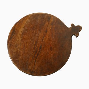 Antique French Elm Cheese Board, 1880s