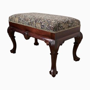 Arts & Crafts Tapestry Upholstered Stool, 1930s