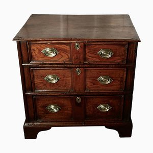 Small 18th Century Elm Country Chest of Drawers, 1750s