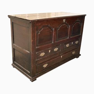 Large 18th Century Oak Three-Drawer Mule Chest, 1770s