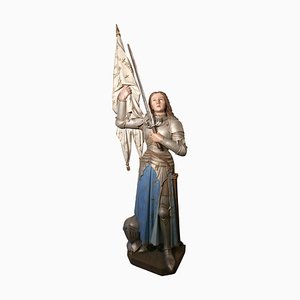 Lifesize French Cathedral Sculpture of Joan of Arc, 1850