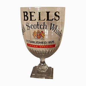 Grand Bar Calice Victorien avec Cloches Publicitaires Scotch Whisky, 1910s
