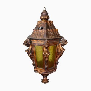 Lanterna grande in legno dorato intagliato del Theatre Royal Brighton, metà XIX secolo