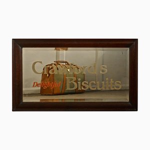Specchio pubblicitario Crawfords Delightful Biscuits Baker or Cafe, 1920