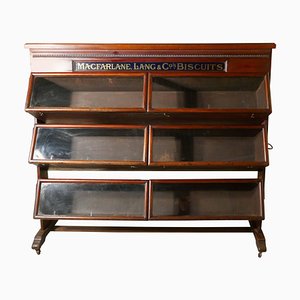 Lang and Cos Biscuits Shop Display Cabinet from Macfarlane, 1900s