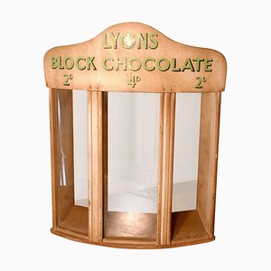Armario dispensador de chocolate en bloque Lyons, década de 1900