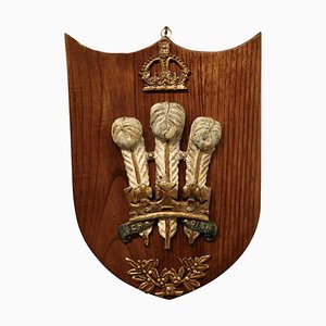 Plaque Murale Royale Prince of Wales Feathers Royal Commemorative, 1960s