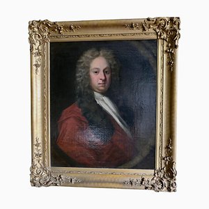 Portrait of William Woodhouse of Rearsby Hall, 1700er, Öl auf Leinwand, gerahmt