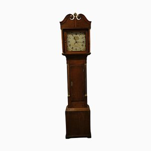 Horloge Long Case 19ème Siècle en Chêne de Pays par Wm Jones of Llanfyllin