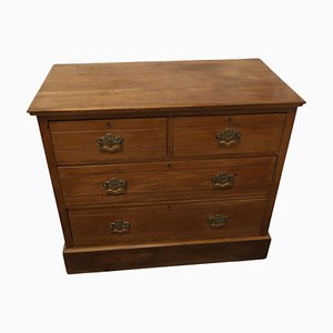 Arts and Crafts Golden Walnut Chest of Drawers, 1880s