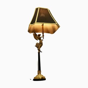 Empire French Figural Siren Ormolu Lamp, 1960s