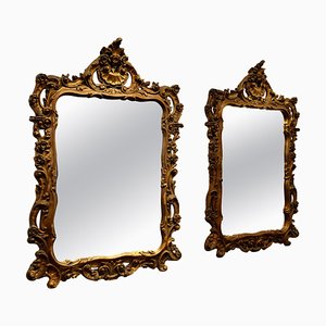 Specchi dorati, Francia, XIX secolo, set di 2