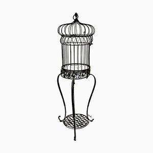 Wrought Iron Birdcage on Stand, 1960s