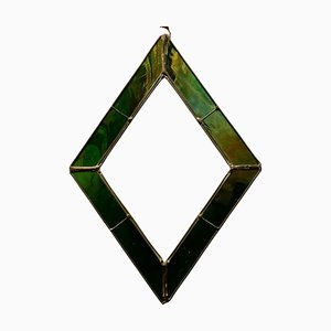 French Handmade Stained Glass Window Panel, 1960