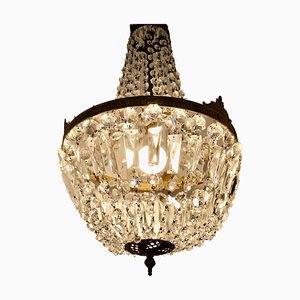 Large French Empire Tent Chandelier, 1920s