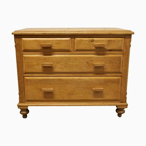 Victorian Stripped Pine Chest of Drawers, 1880s