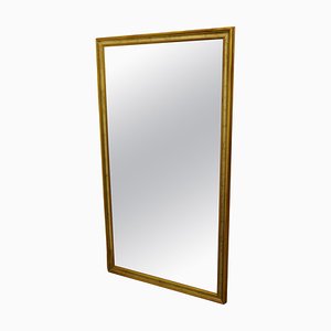 Espejo de tocador largo dorado, años 60