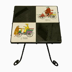 Wacky Races Tiled Occasional Table, 1960s