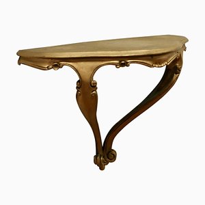 French Carved Gilt Console Wall Shelf, 1890s