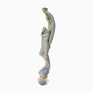 Dancing Maiden Marble Sculpture by Papini, 1950s