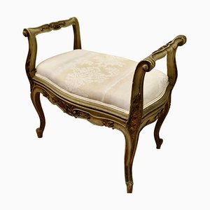 Louis Philippe French Painted Boudoir Window Seat, 1870s