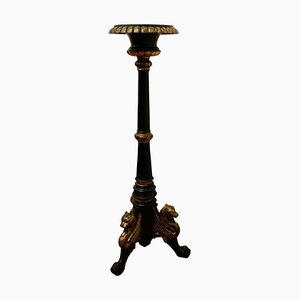 Tall Arts & Crafts Cast Iron Candle Stick or Torchère, 1800