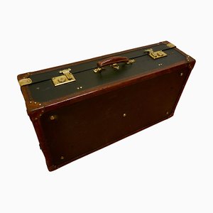 French Canvas and Leather Suit Case, 1890s