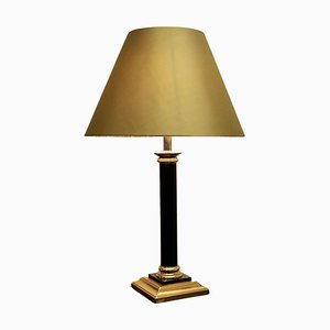 Granite Corinthian Column Table Lamp in Brass, 1960