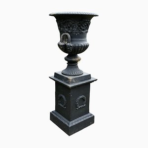 Large Cast Iron Urn, 1920