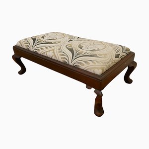 Arts and Crafts Style Upholstered Long Foot Stool, 1930