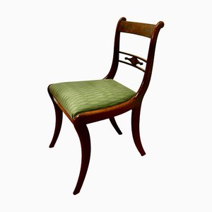 Chaise de Bureau Regency avec Décoration en Laiton, 1800