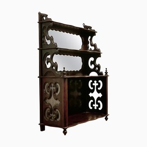 Small Antique Mirrored Cabinet in Rosewood, 1850