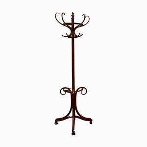 Antique Bentwood Flat Back Hall Stand, 1900