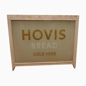 Enseigne Publicitaire Hovis en Verre Gravé pour Boulangerie, 1900s