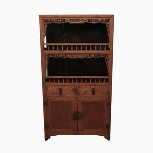 Oriental Carved Open Chest of Drawers from Befos