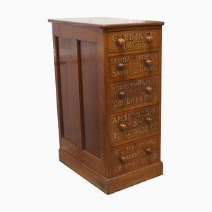 Victorian Chemists Shop Chest of Drawers in Mahogany, 1890s