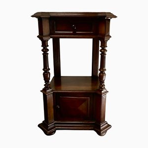 Tall French Side Cabinet in Walnut, 1880