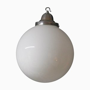 Large Glass Globe Hanging Light, 1960