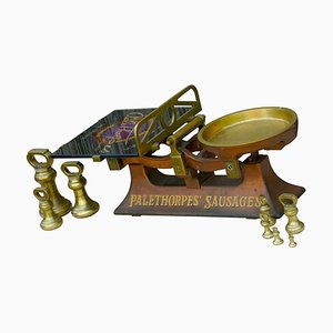 Victorian Butchers Balance Scales with Brass Bell, 1900