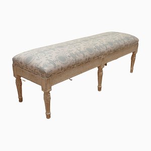 Long French Upholstered Window Seat, 1880