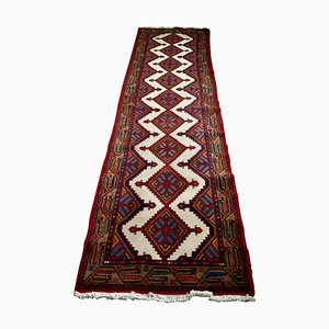 Vintage Middle Eastern Hand Woven Runner Rug, 1930