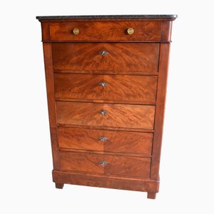 Antique Mahogany Chiffoniere with Marble Top