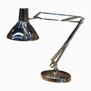 Table Lamp in Chromed Metal by Naska Loris for Fontana Arte, 1970s