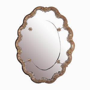 Ca'Favretto Murano Glass Mirror in Venetian Style by Fratelli Tosi