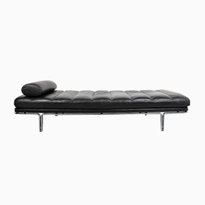 Daybed in Black Leather by Horst Brüning for Kill International, 1960s