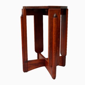 Dutch Art Deco Plant Table in Mahogany by Hildo Krop, 1920s