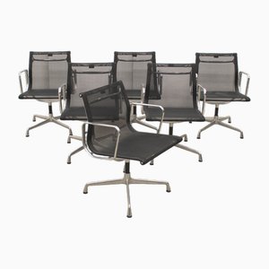 EA108 Office Chairs by Charles & Ray Eames, 2000s, Set of 8