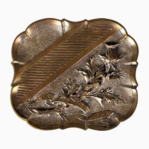 Antiker Teller oder Schmucktablett aus Bronze von D´Aubrée, Frankreich, 1890er